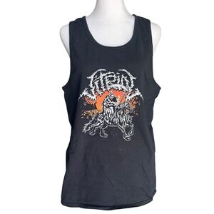 Vitriol Mens Grim Reaper Graphic Tank Top Black Grunge Rock Goth Punk Metal M